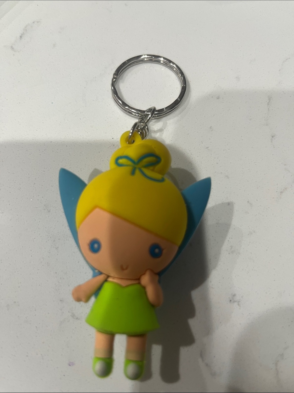 Disney Tinkerbell Yellow & Blue Fairy Keychain